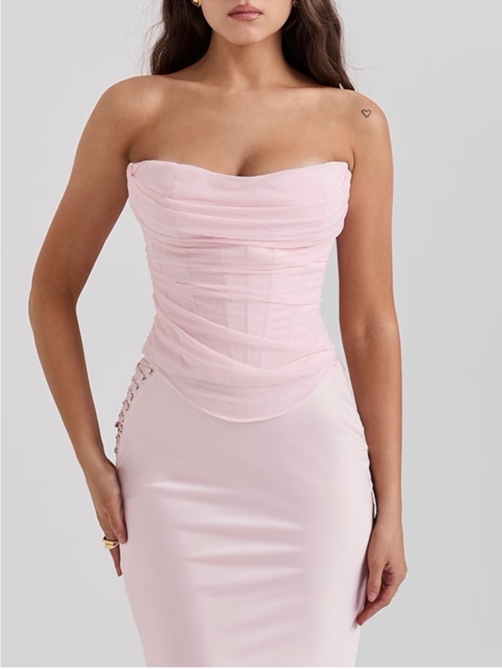 House of CB Georgie Pink Corset Top - Picture 2 of 7
